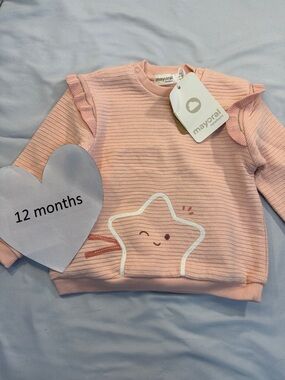 Mayoral - NWT Pink Star Pullover Sweater